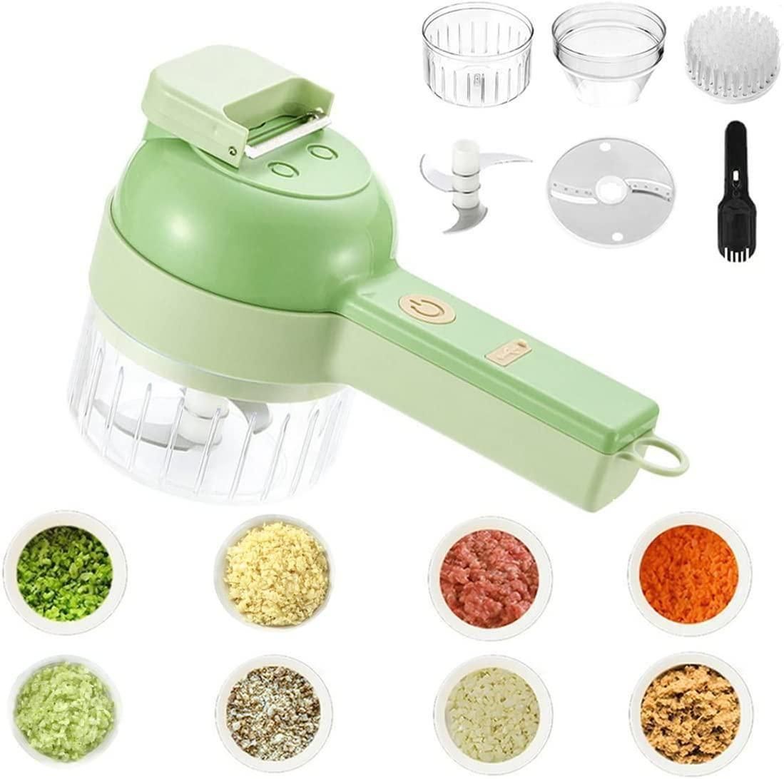 4-in-1 Smart Electric Vegetable Cutter Set