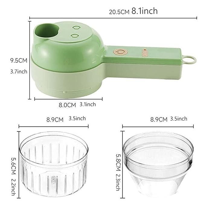4-in-1 Smart Electric Vegetable Cutter Set