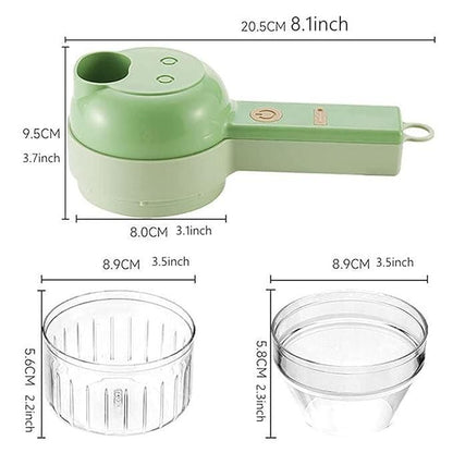4-in-1 Smart Electric Vegetable Cutter Set