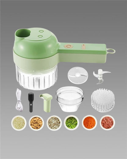 4-in-1 Smart Electric Vegetable Cutter Set
